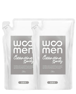 [Set of 2] WOOMEN Men's Face Wash Spray Refill 250ml x 2 Cleansing