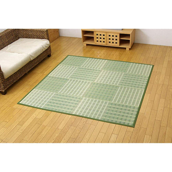 Ikehiko Corporation 4317553 Igusa (Rush Grass) Weaved Carpet, 3 Tatami Mats, Green, Approximately 68.5 x 102.8 in. (174 x 261 cm), Green