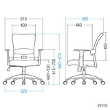 Sanwa Supply SNC-NET14AG OA Chair, Green