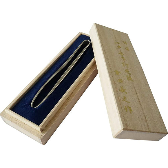 Kurata Seisakusho Special Selection Edomoto Hand Hammered Tweezers for Eyebrows, 0.1 inch (3 mm) Thickness