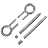 NEWKINGZ Spacia Custom MK53S Parts Accessory Dresser Up Exterior Front Fog Lamp Front Garnish Cover Set (Mirror Silver)