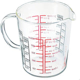 Hario CMJW-500-AZ Measuring Cup, Wide, 16.9 fl oz (500 ml), Made in Japan