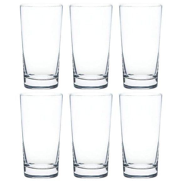 Toyo Sasaki Glass T-20117HS Glass Tumbler, Knack HS, Clear, Approx. 15.2 fl oz (450 ml), Pack of 6