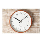 KATOMOKU Plywood Wall Clock, Light Brown, Sweep (Continuous Second Hand), km-36M, 10.0 inches (252 mm), Radio Clock