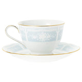 Noritake H9587A/1507 Cup & Saucer Set, For Coffee & Tea, 7.8 fl oz (220 cc), Racewood Gold, 5 Guests, Blue, Fine Porcelain