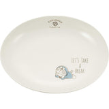 Doraemon 105156 Joyful Time Curry & Pasta Plate, 9.3 inches (23.5 cm), White