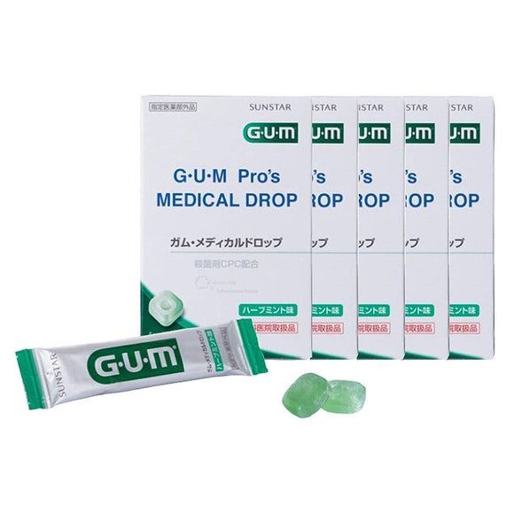 Sunstar gum medical drop 1 box (24 grains 4 grains x 6 packs) x 5 boxes