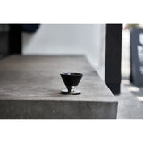 Coffee Dripper Silver & Black (Coffee Dripper, Silver & Black) [Saga Prefecture/Arita] [Beasty Coffee] Striking Combination with Metal