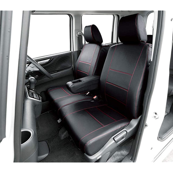 BONFORM 4497-50R Seat Covers, Soft Leather, R M4-33, N-BOX, 2 Trains for 2 Trains M4-33, N-BOX Red
