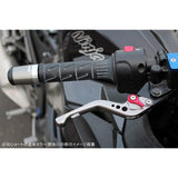 SSK HONDA ADV150 KF38 Speedra Adjustment Lever Set, 3D Short, Lever Unit color: Silver, Adjuster Color: Green