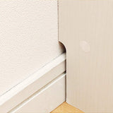 Shirai Sangyo CEN-8555SD Celone Thin Cabinet Bookcase, White, Width 22.2 inches (56.3 cm), Height 33.7 inches (85.6 cm), Depth 8.9 inches (22.4 cm)