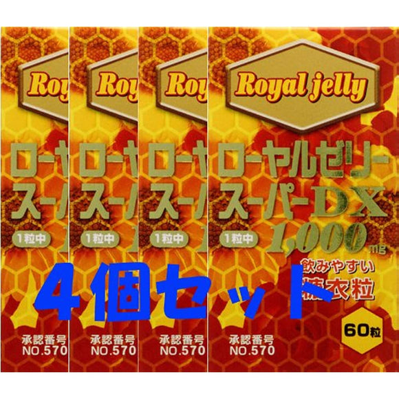 Royal Jelly Super DX1000 60 tablets x 4 pieces