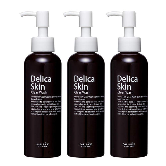 Musee Cosmetics Derike Skin Clear Wash [3 Bottles] Body Soap