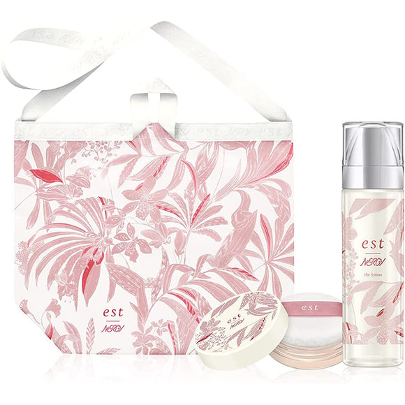 est The Lotion + Long Lasting Loose Powder Lucent Mini Limited Set with Eco Bag 140ml + 5g