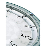 Seiko Clock KX257L Wall Clock, Light Blue, Diameter 13.0 x 2.0 inches (33.0 x 5.0 cm), Radio Waves, Analog, Crystal