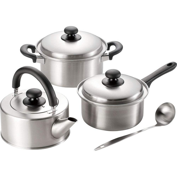 La Base LB-099 Set Pentole In Ferro Tsubamesanjo – Made In Japan – 28cm Con Cestello E Rete Antischizzo