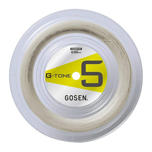 Gosen G-BS0653-NA Badminton String G-TONE 5 220m Roll Natural
