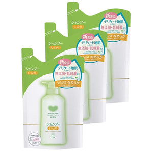 Cow Brand Additive-Free Shampoo Moist Refill Set of 3 (380ml x 3)