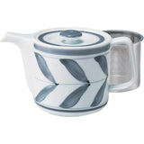 Hasami Ware 10202 Majolica Pot (Super Stainless Steel with Tea Strainer, Bird, Approx. 19.4 fl oz (550 ml), Made in Japan