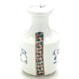 Hakka-en - Kyuyaki Soy Sauce Jug White Rabbit Red Pattern Back Painting