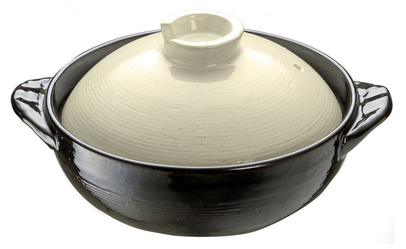 Ishigaki Sangyo 3424 Spill Resistant Pot, No. 8, Direct Fire Compatible