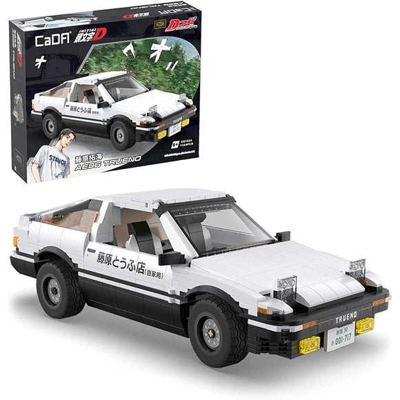 CaDA Block x Initial D 25th Anniversary Goods, Anime, Initial D 112, Takumi Fujiwara, Toyota AE86, 1,324 Pieces, Can be used in RC with Parts Sold Separately