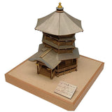 Woody Joe 1/75 Aizu Sazaedo (Entsu SANYODO / ENZU-SAN SODO) Wooden Model Building Kit