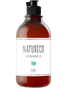 NATURECO Massage Oil, Citrus, 200ml, Body Oil, Massage, Organic, Whole Body, Moisturizing Care, Dry Skin, Drying, Aroma, Body Oil, Made in Japan, Large Capacity for Body, Natureco (3. Citrus)