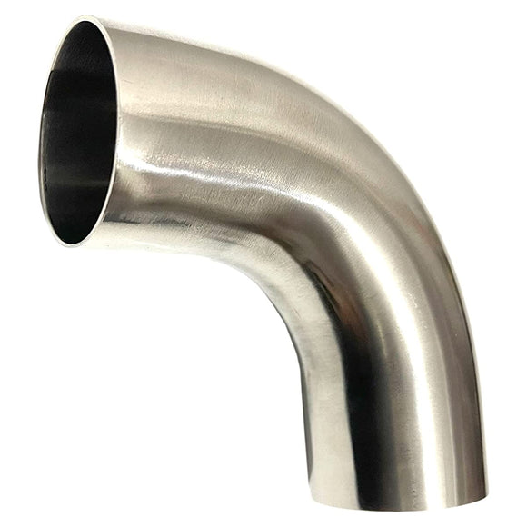S-net Stainless Steel Bending Pipe 90 Muffler EXHAUST EXHAUST PIVERSAL JOINT ONE-OFF inNER SUS 304 0.06 INCH (1.5 mm) THICKNESS 1.8 INCH (45 mm)