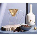 Koles C750GD Coffee Dripper Server, Gold Filter, 16.9 fl oz (500 ml), 2 to 4 servings