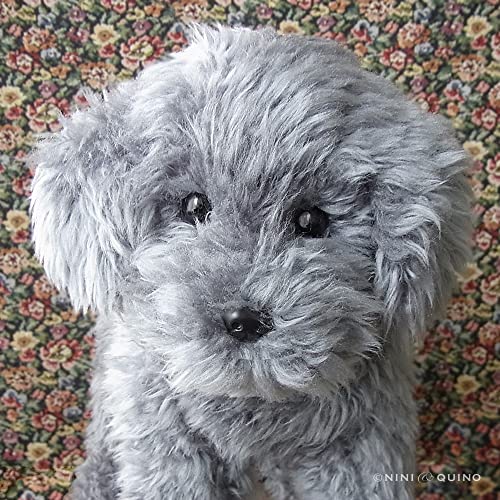 Poseable Toy Poodle Plush Toy (Toy Poodle, Silver) – Goods Of Japan