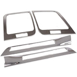 Newkingz Crown 210 Series Parts, Front Air Conditioner Vent Cover, Garnish, Accessories, Stainless Steel, 2 Pieces, Interior Decoration, Parts (Front Air Conditioner and Door Air Conditioner Cover, Silver Set)