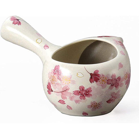 Yamakiikai Teapot Shoko White Cherry Blossom Pattern