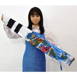 Hidemitsu Doll Workshop ZC6051A Mini Size Koinobori Flying Dragon Light 3.3 ft (1.1 m) Full Set with Mounting Hardware