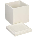 soil Diatomaceous Earth Food Container Square Medium White