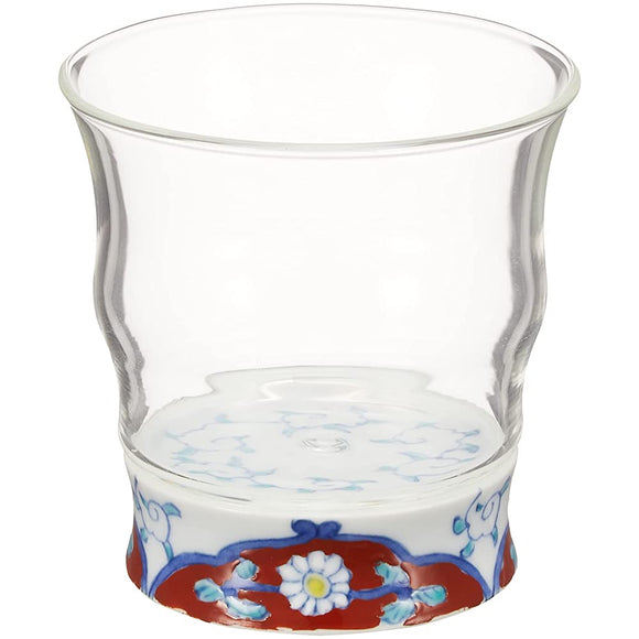 Arita Ware Romantic Glass Rock (with Presentation Box), Red Arabesque