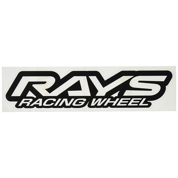 Rays Racing Logo No. 21 74040200024BK Sticker, W7.9 Inches (200 mm), Nuki Letter BK (Matte Black)