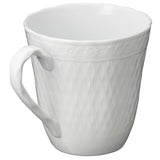 Noritake P94855/1655 Mugs, Pair Set, 10.1 fl oz (300 cc), Shale Blanc Microwave Safe, Dishwasher Safe, 2 Pieces, Fine Porcelain (Premium White)