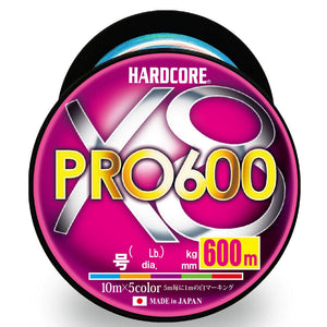 DUEL (Duel) PE line fishing thread HARDCORE X8 PRO 600m [line fishing line fishing gear high intensity high sensitivity]