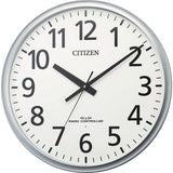 Rhythm 8MY547-019 Citizen Radio Clock, Large, Indoor Use, Diameter 19.7 x 2.1 inches (50 x 5.3 cm), Silver