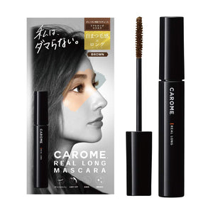 CAROME. Caromee Real Long Mascara Brown 6mL Produced by Darenogare Akemi Brown Popular Mascara