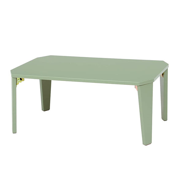 Hagiwara 7550MG Folding Crew Low Table, Finished Product, Kids, Compact, Width 29.5 inches (75 cm), Moss Green