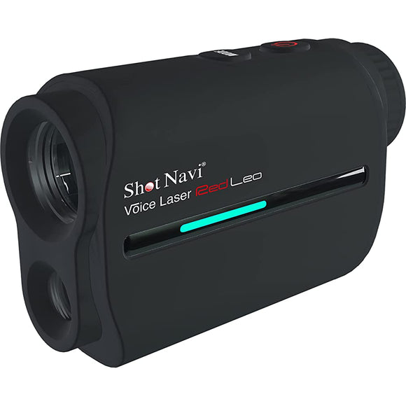 Shot Navi Golf Laser Distance Measuring Instrument, Voice Laser Red Leo BK, Visibility, Red OLED, High Speed 0.3 Second Measurement, High Low Difference, Rechargeable, Laser Distance Meter,