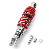 DAYTONA 73532 Motorcycle Rear Suspension, 9.1 Inches (230 mm), Plated Body, Red Spring, Universal Rear Shock