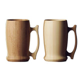 RIVERET RV-204WB Beer Mug, 16.9 fl oz (500 ml), Pair Set, Dishwasher Safe, White/Brown