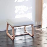 MUJI 82598483 Bench for Living Room or Dining Room, Oak Wood, Width 22.0 x Depth 18.1 x Height 15.9 inches (56 x 46 x 40.5 cm)