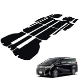 Fenice Car Mat, Floor Mat, Made in Japan (For Toyota Alphard 30 Series/7 Seater, Gasoline Cars, Executive Seats), Black, Anti-Slip Shape, Non-Slip, Car Mat (Car Accessories Specialty Store)