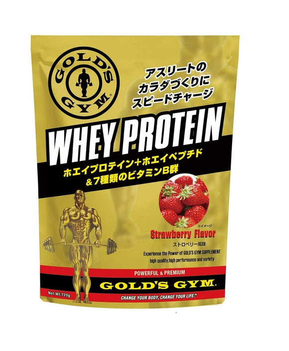 GOLDS GYM Whey Protein, Strawberry Flavor, 500 g