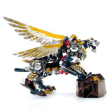 Micro World Big Lion in the Sky Shiny Metallic Nano Puzzle/3D Metal Puzzle