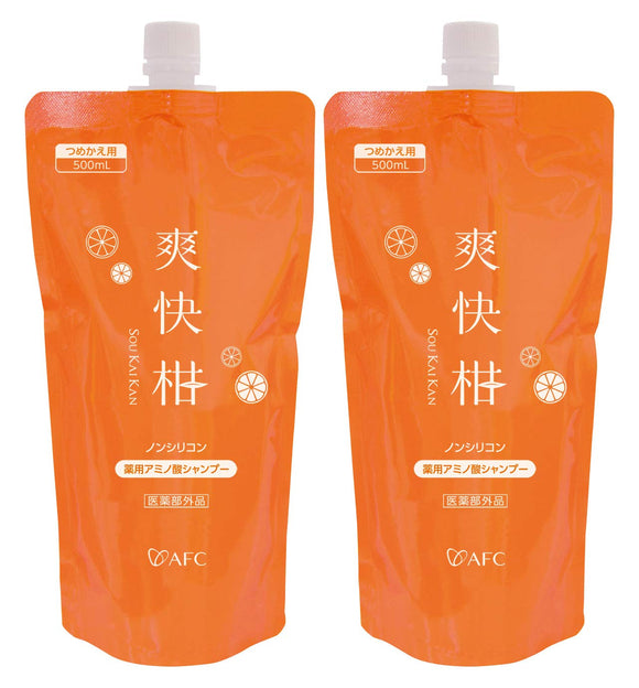 [AFC Official Shop] Amino Acid Shampoo 500mL x 2 pieces Soukaikan Refill Set of 2 at a great price!